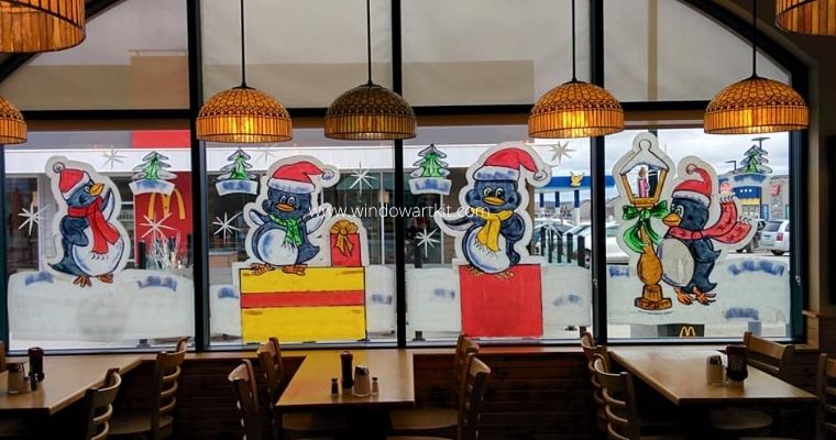 How I Earned $5000 On Doing Christmas Window Art - WindowArtKit.Com