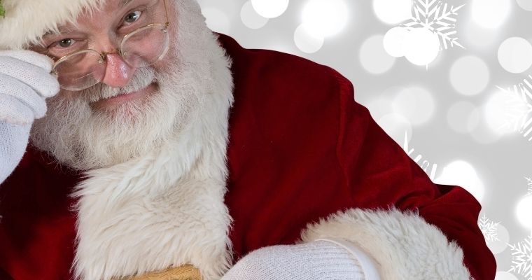 helping Santa Claus save Christmas - window art kit